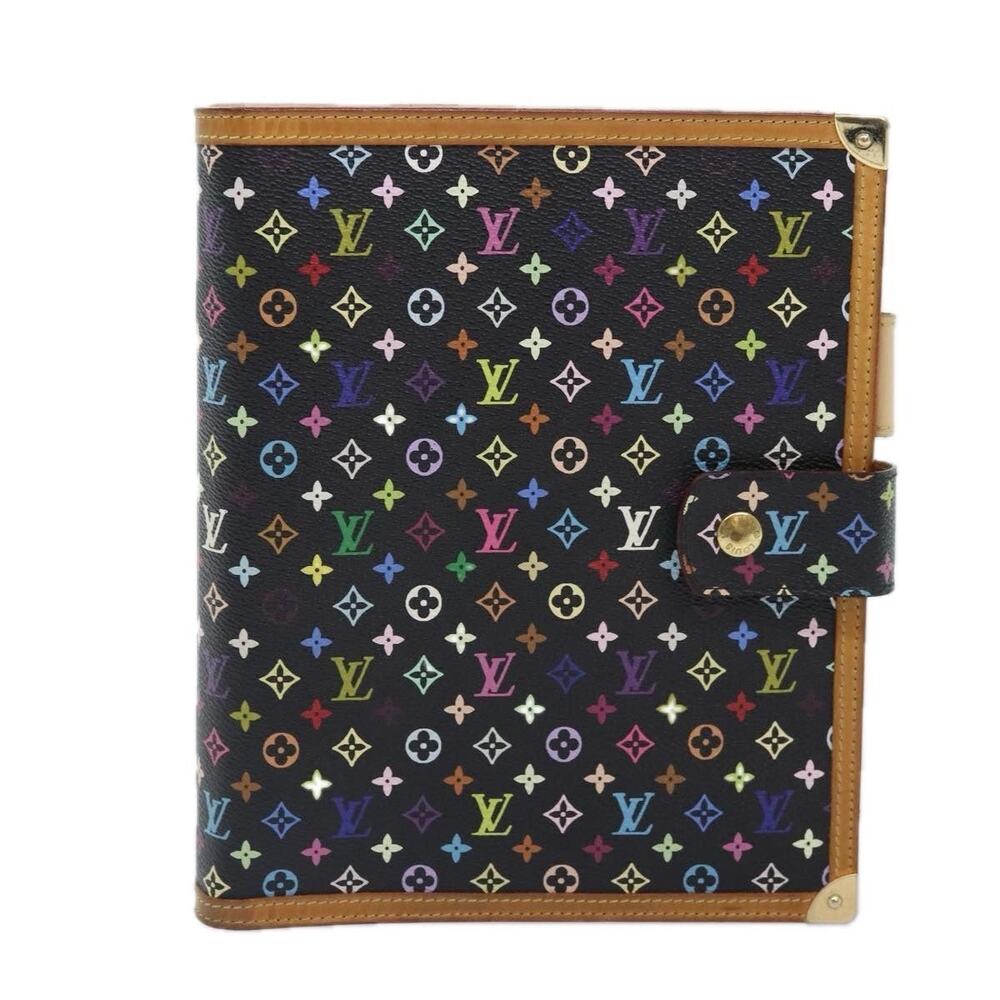 Louis Vuitton Multicolor Agenda GM Day Planner Cover Black